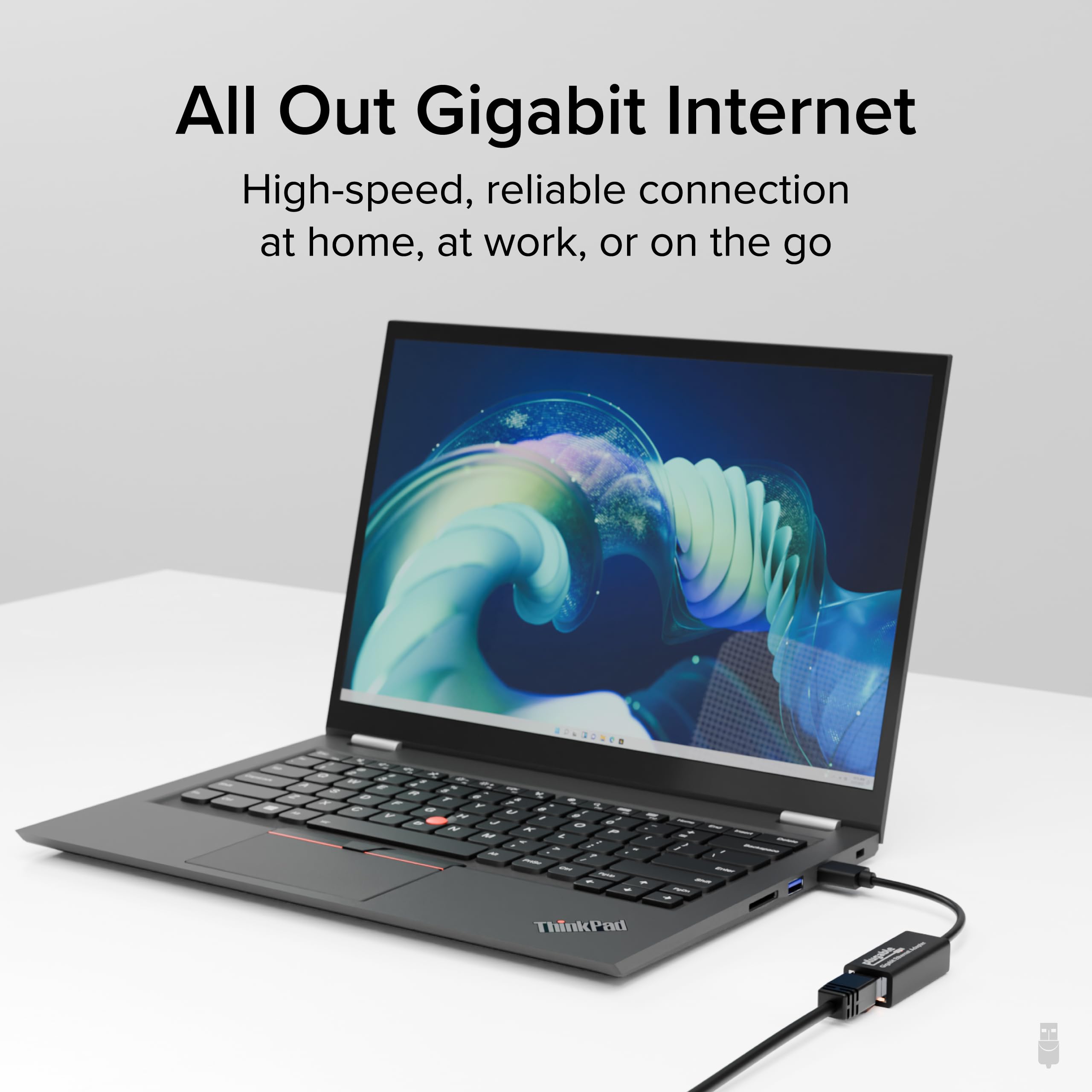 Plugable USB to Ethernet Adapter, USB 3.0 to Gigabit Ethernet, Compatible with Windows 11, 10, 8.1, 7, XP, macOS, Linux, Chrome OS