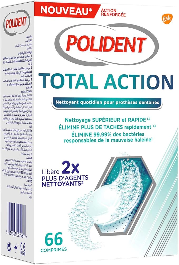 Livraison à Domicile Polident Crème Fixante Dentaire Goût Menthe, 77g