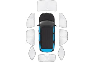 KMF Windshield Sun Shade Replacement for Ford Explorer Accessories 2011-2019, Side Window Sun Shade Cover Sun Visor Shield Cover,Rear Window Sunshade for Camping/Baby UV Block and Privacy Protect