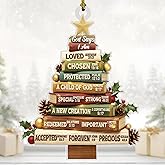 God Says I am Christian Christmas Ornament 2025, 2D Flat Acrylic Christian Ornaments, Christian Gifts for Women, Religious Christmas Ornaments, Religious Gifts for Friends, Coworkers