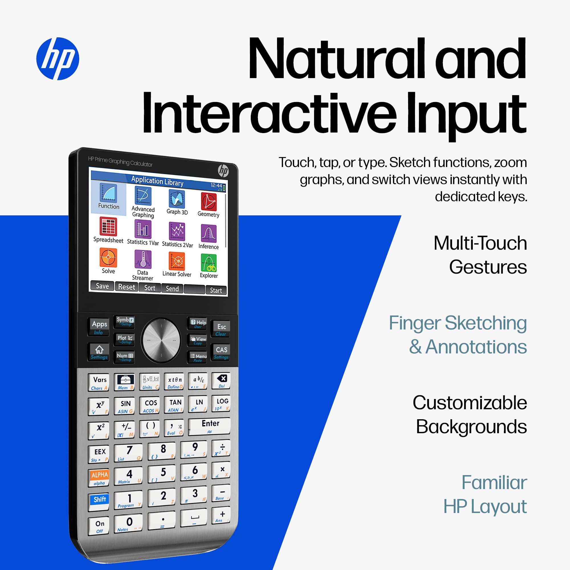 HP Prime G2 Graphing Calculator – Multi-Touch 3.5