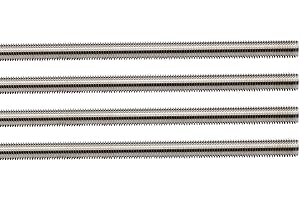 Qlvily 4 Packs 304 Stainless Steel 5/16"-18 Thread Fully Threaded Rods, 12" Length, Right Hand Threads, Low Magnetic