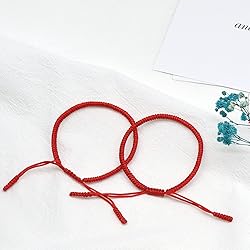 Knitted Colors Red String of Fate Bracelets