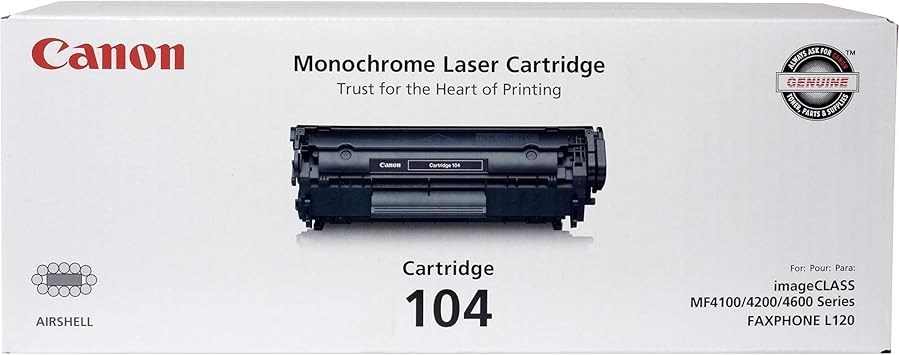 canon 104 black toner cartridge