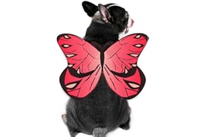 PUOYIS Butterfly Costume for Dog Cat,Butterfly Wings Costume for Small Medium Large Dogs Cats,Dog Costume for Halloween