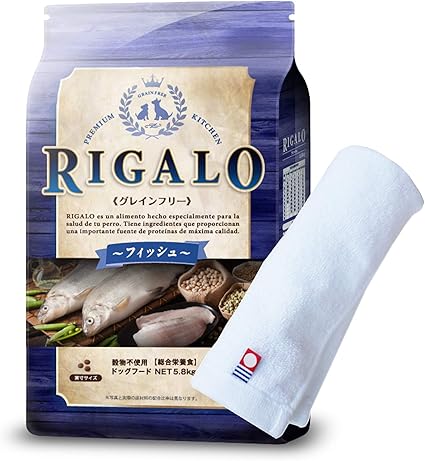 Amazon Co Jp グレインフリー ドッグフード リガロ Rigalo フィッシュ １ ８kg ハイプロテイン タンパク質３７ 以上 オリジナル今治ハンドタオル付き お値段そのまま Amazon ホーム キッチン