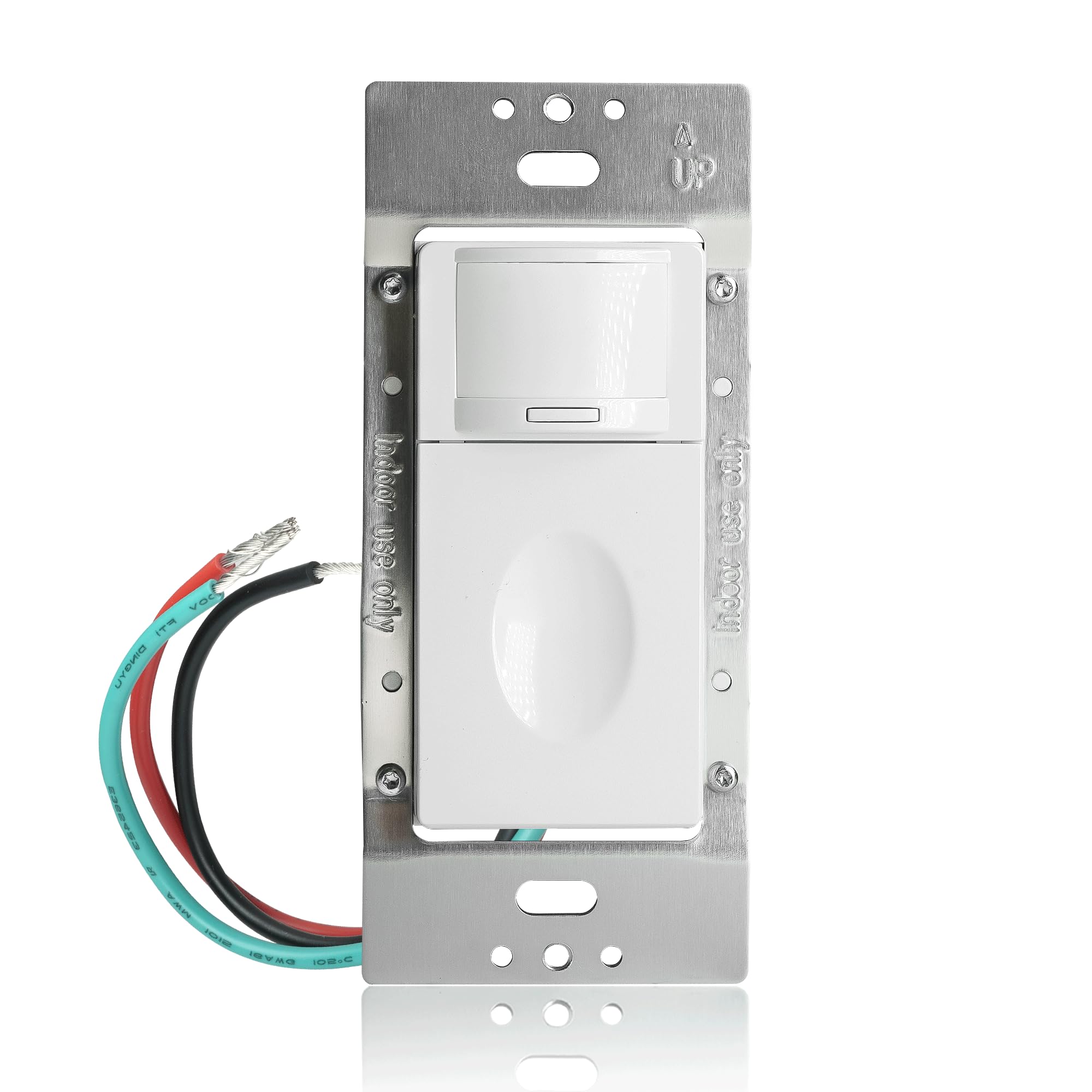Photo 1 of RAYZEEK Occupancy Vacancy Motion Sensor Light Switch with On/Off Override, Single Pole PIR Infrared Motion Activated Wall Switch, Need Grounding Wire, No Neutral Wire,UL Listed, Wall Plate Included