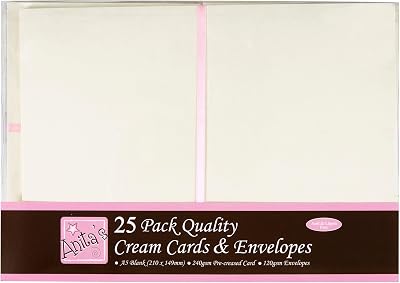 Anita's Plain White A4 Cards & Envelopes Pack of 4