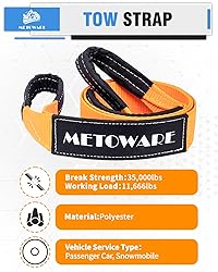 METOWARE Offroad Recovery Kit - 10 Ton Heavy Duty