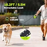 Pecute 5m Retractable Dog Leash - Chew-Proof Cable, Reflective & 50kg view 2
