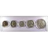 1947 Year Set 5 Coins in Circulated or Better Condition Gift Set | Collectible 5-Coin Set: Year Set, 1947, Circulated