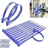 1000 Pcs Plastic Truck Trailer Door Seals, Tamper Evident Security Seals, Numbered Safety Disposable Tags for Container, Trailer, Warehouse, Blue