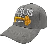 Black Duck Brand 3D Jesus is The Key Embroidered Jesus Christian Ball Cap