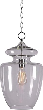 Kenroy Home Kenroy Home 93037CLR Apothecary 1 -Light Pendant by Kenroy