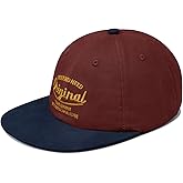 Clakllie Flat Bill Baseball Cap Snapback Trucker Hat Steet Casual Hip Hop Cap Breathable Runner Cap Vintage Low Profile Hat