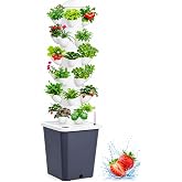 KUCKGO Plants Propagation Station | Vertical Hydroponic Tower Garden - Hydroponics Growing System Indoor, Aeroponic Tower Kit 30 Pods Grow