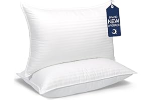 COZSINOOR Pillows for Sleeping Queen Size 2 Pack - Bed Pillows Hotel Quality Cooling Down Alternative Microfiber Filled for B