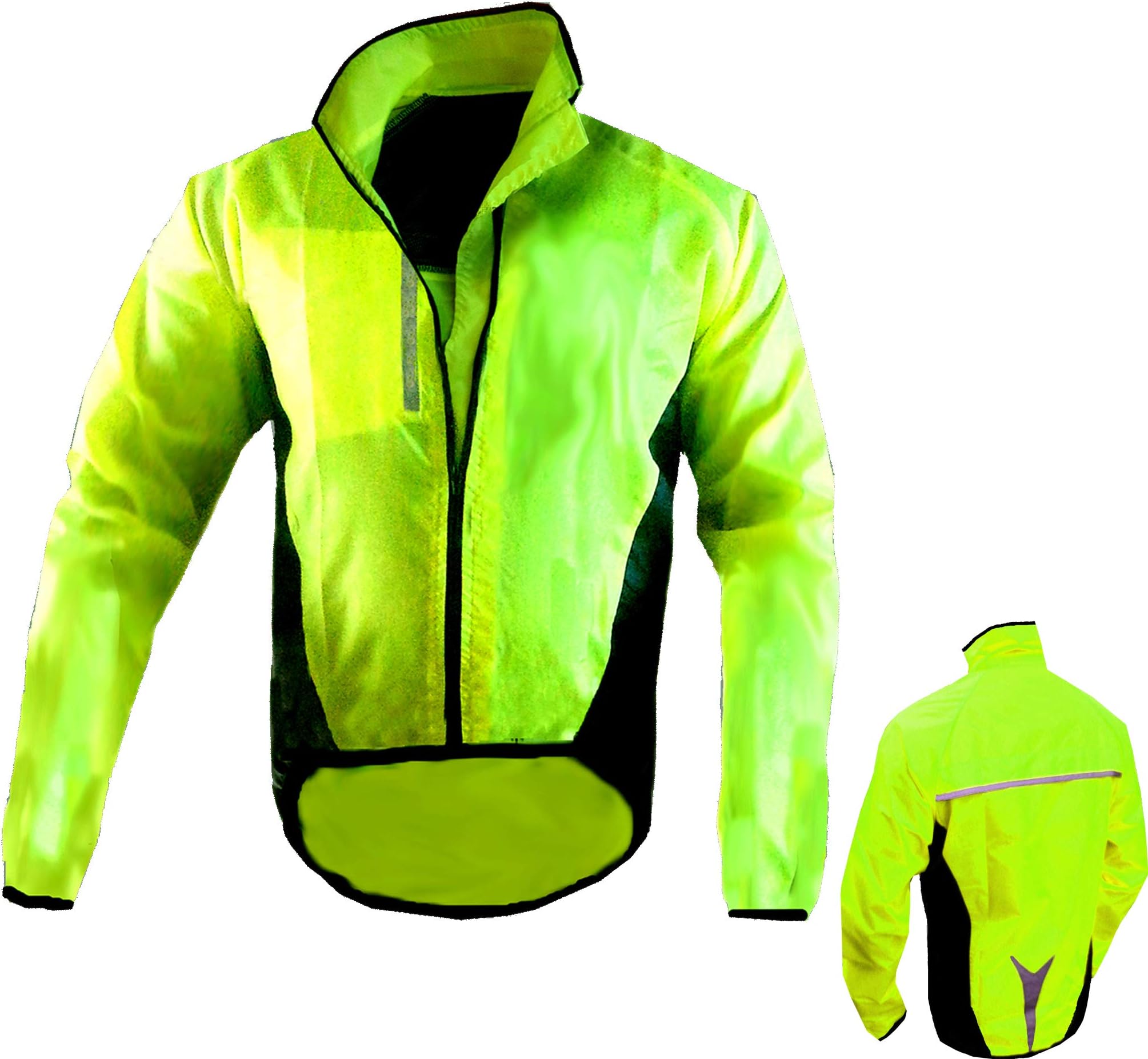 HILTON ENTERPRISES CYCLING JACKET WATERPROOF HIGHLY VISIBLE