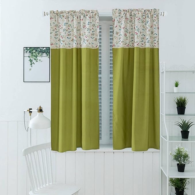 Blackout Curtain for Small Window,Thermal Insulated Rod Pocket Window