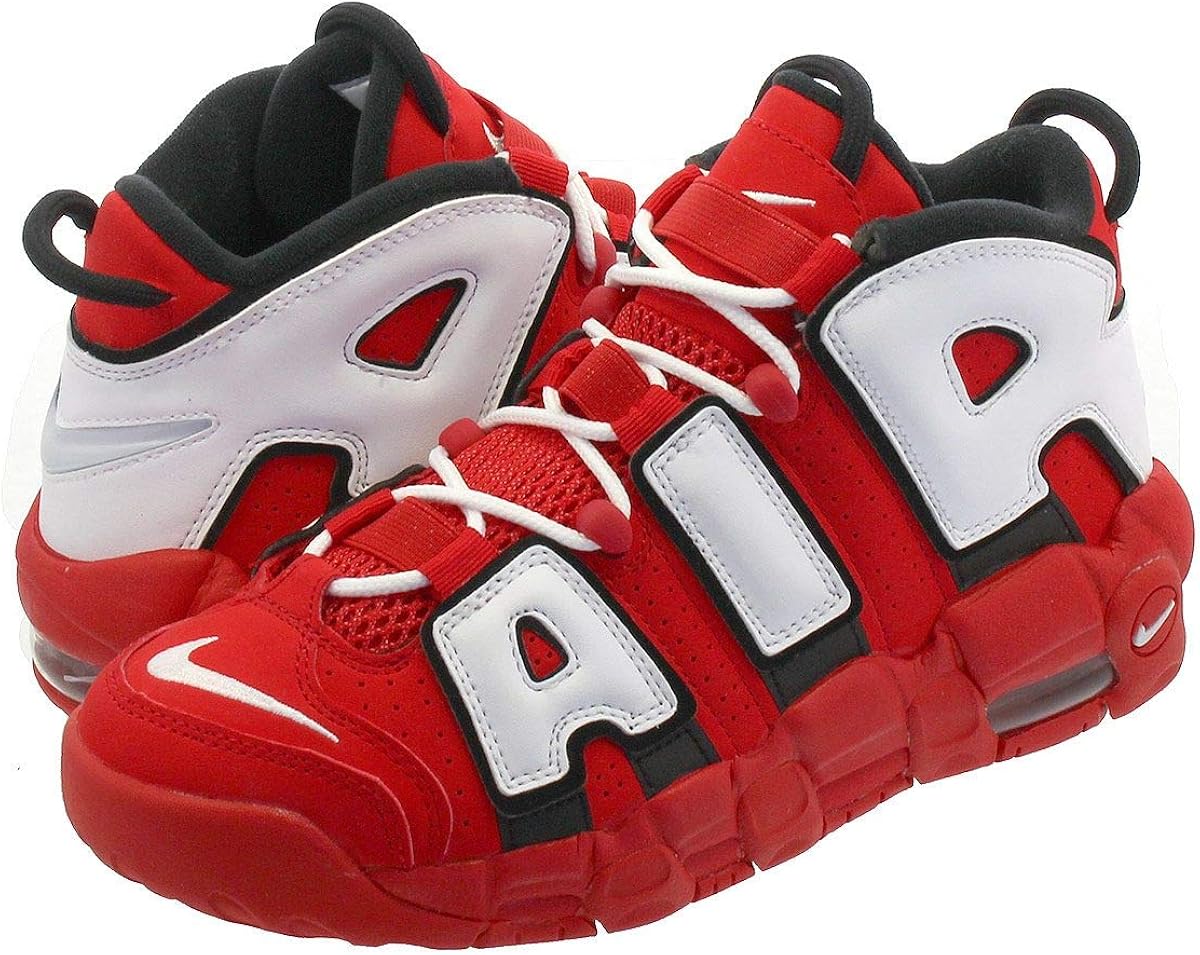 nike air more uptempo red white black