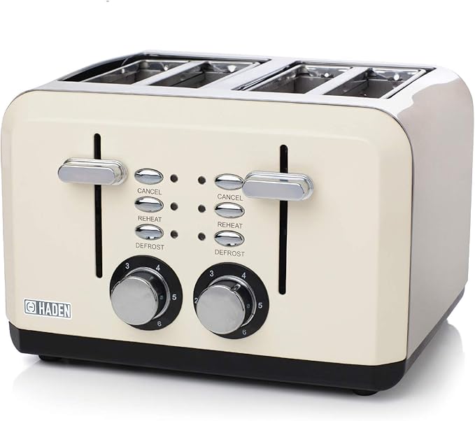Haden Perth Toaster Electric StainlessSteel Four Slice Toaster, 1370