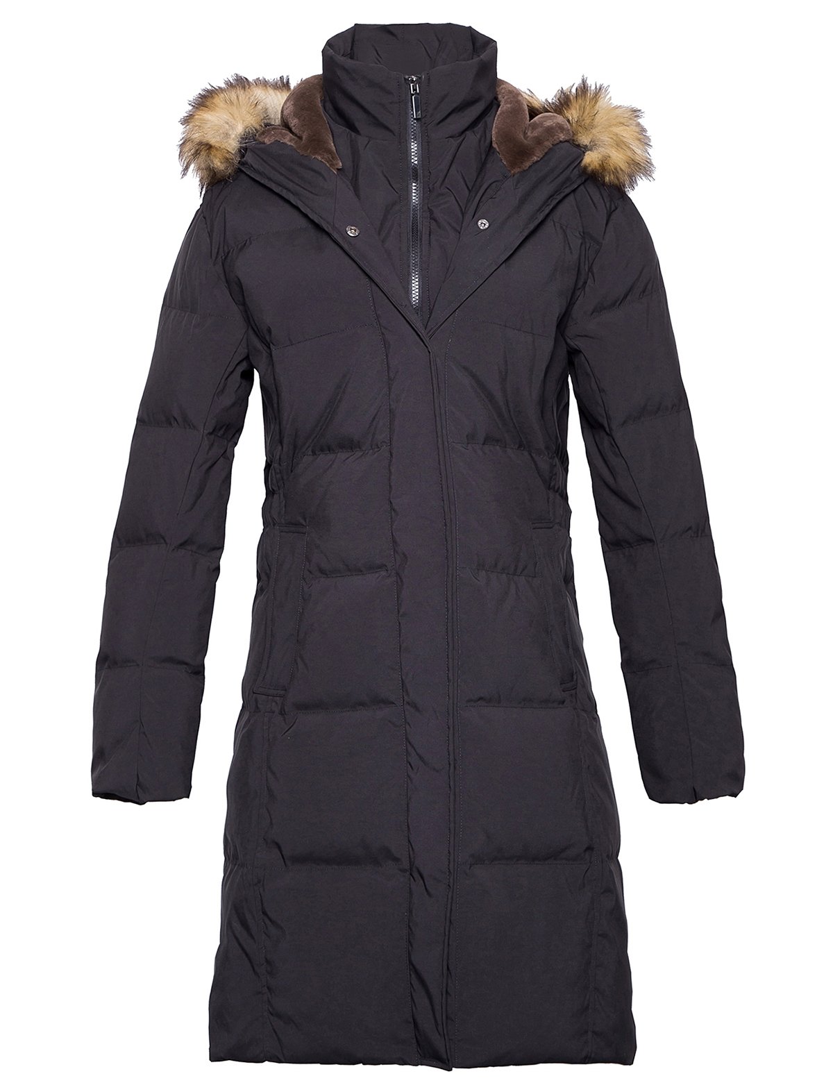 Long Hooded Thickened Down Coat 