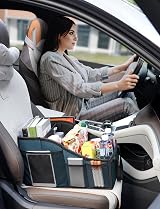 YOHOOLYO Car Seat Organiser Backseat Storage 4 Cups 7 Pockets Blue view 4