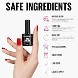 TOMICCA Gel Nail Polish Red 8ml Soak Off UV/LED Long Lasting High Gloss view 8