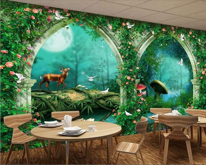 WYH-YW Fondo de Pantalla en 3D de La Sala de Estar Del Dormitorio Del