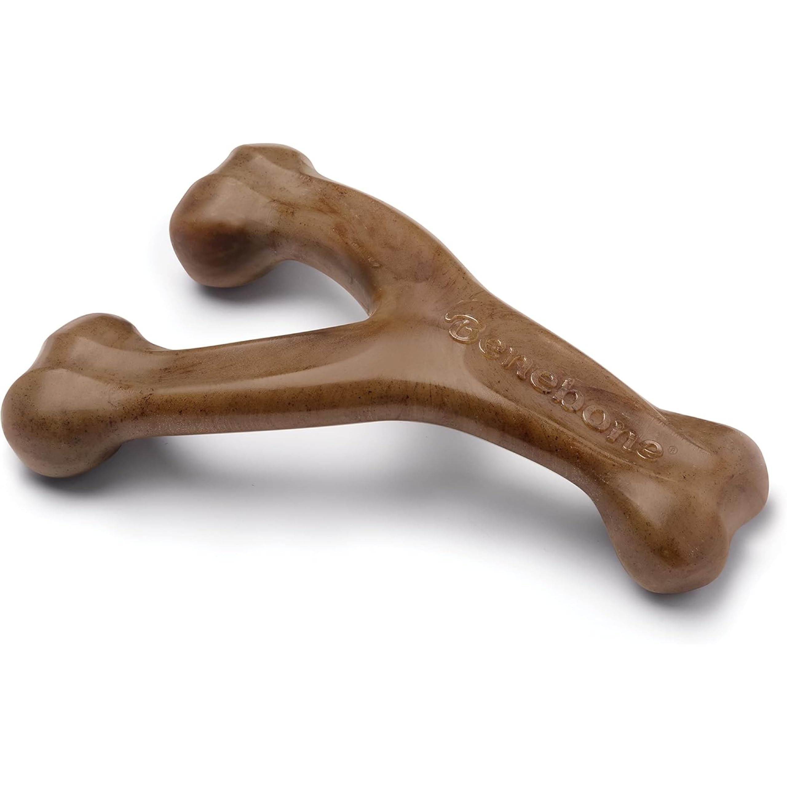 Benebone Indestructible Wishbone Dog Chew Toy for Aggressive Chewers, Long Lasting Tough Boredom Breaker for Dogs, Real Bacon Flavour, For Large Dogs, Made in the USA