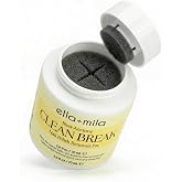ella+mila Clean Break Non-Acetone Remover Pot with Sponge - Travel Size | Non-acetone dip-jar with sponge; for fingers &amp; toes; light cotton candy scent; travel size; 2.3 fl oz