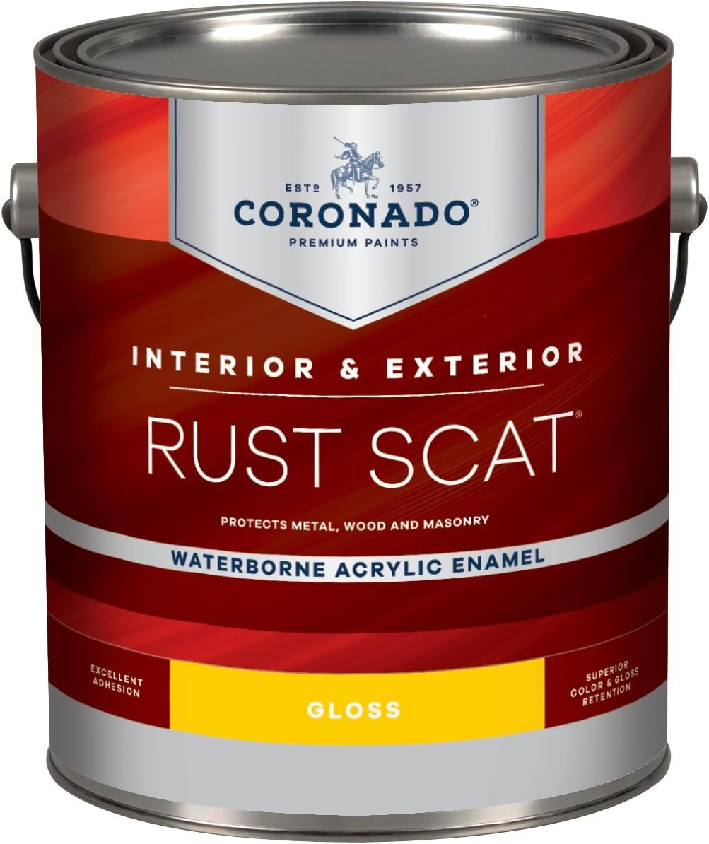 Rust Scat Waterborne Acrylic Enamel - Gloss (White)