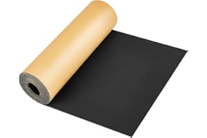 Pangda 1 Piece 78 x 12 x 1/8 Inch Extra Large Marine Foam Roll Closed Cell Rubber with Adhesive Insulation Sheets Lightweight Single Sided Tape Water Weather Resistant for Craft