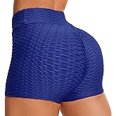 COLO Booty Shorts Naughty Scrunch Butt Lifting Leggings Workout High Waisted Textured Bottom