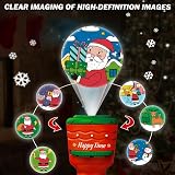 POPOYU Christmas Projector Torch 24 Patterns Kids Sleep Story Flashlight Xmas view 5