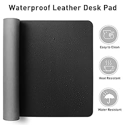 Aothia Leather Desk Pad Protector,Mouse Pad,Office