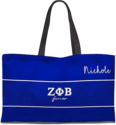 zeta phi beta tote bags