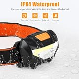 Detake Kids Head Torch 2 Pack LED Headlamp 140 Lumens 3 Modes Waterproof view 5