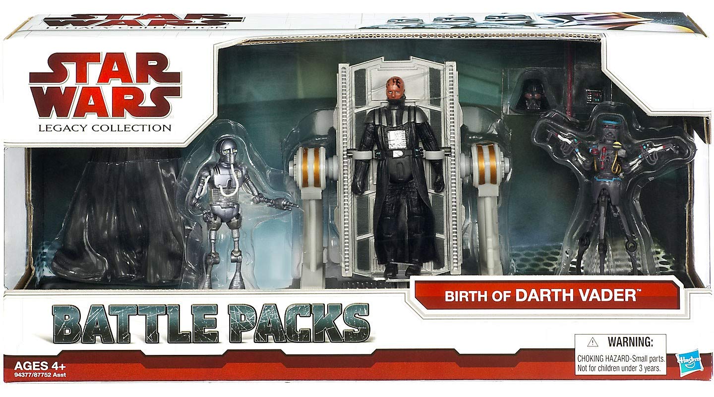Star Wars Toy Battle Pack - Star Wars: The Legacy Collection Battle Pack - Birth of Darth Vader (Darth Vader, 2-1B, Galactic Chopper)