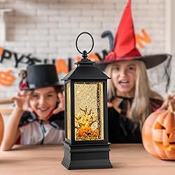 Halloween Snow Globe Lantern Water Glittering