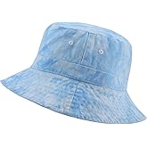 KEEPFLY Bucket Hat for Women Men Cotton Packable Sun Hat Outdoor Summer Beach Fishing Cap Unisex Vacation Headwear
