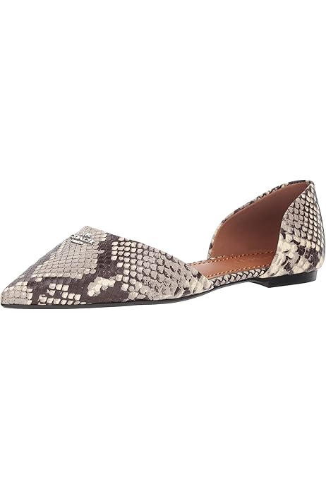 coach snakeskin flats