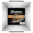 Heavy Duty Grill Basket by DIMESHY, Large 12 inches Stainless Steel Grilling Basket for Vegetable, Kabobs, Shrimps, Work for all Grill