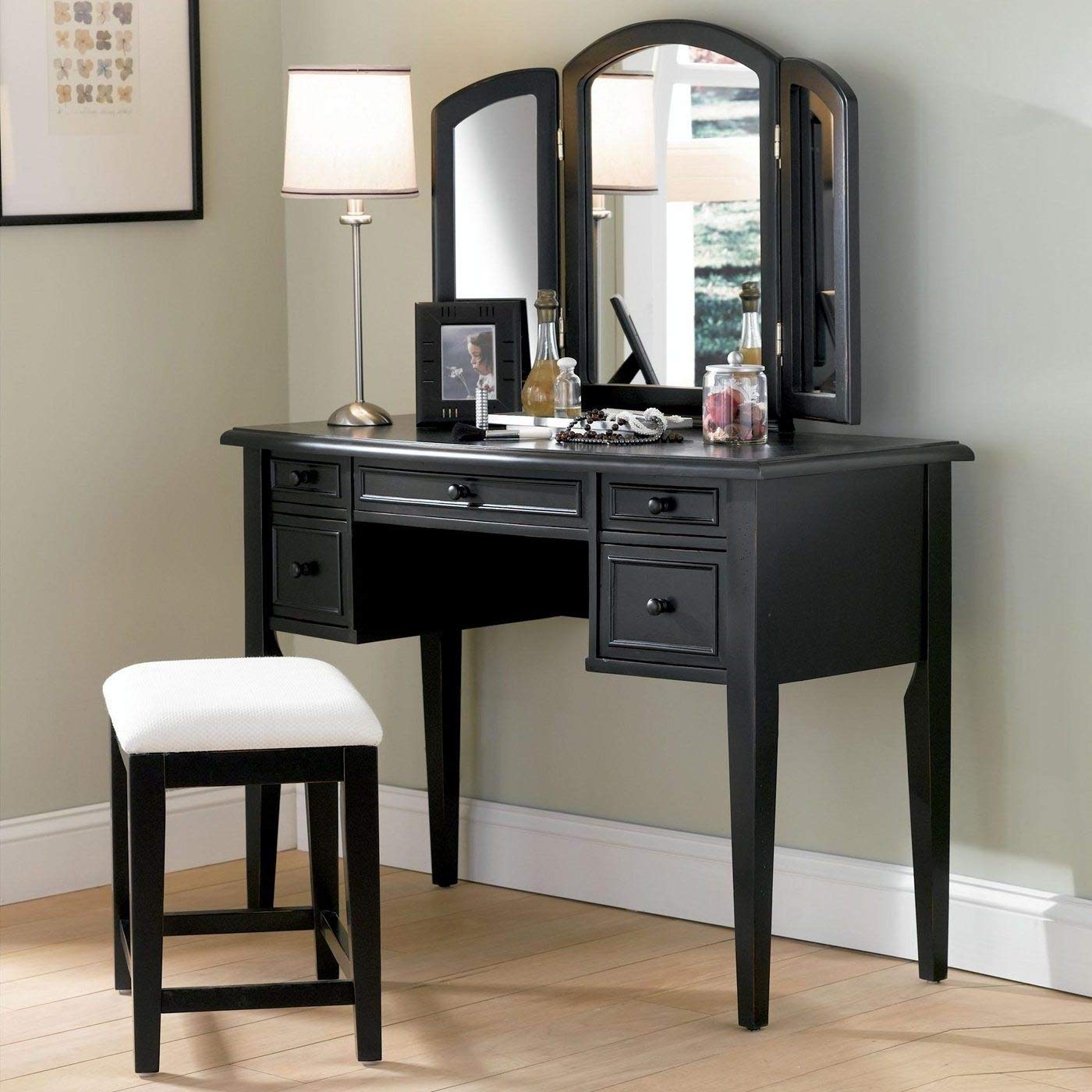 Shree Solid Sheesham Wooden Dressing Table with Mirror and Stool Best