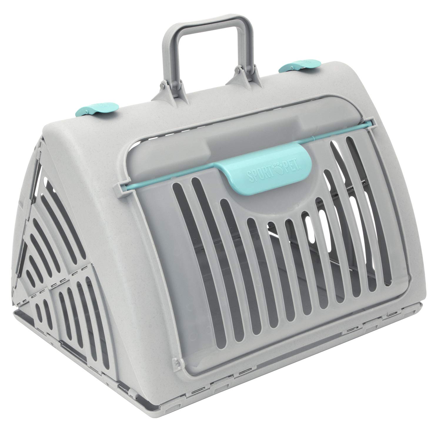 SportPet Designs Sport Pet Foldable Travel Cat Carrier with A Waterproof Bed Front Door
