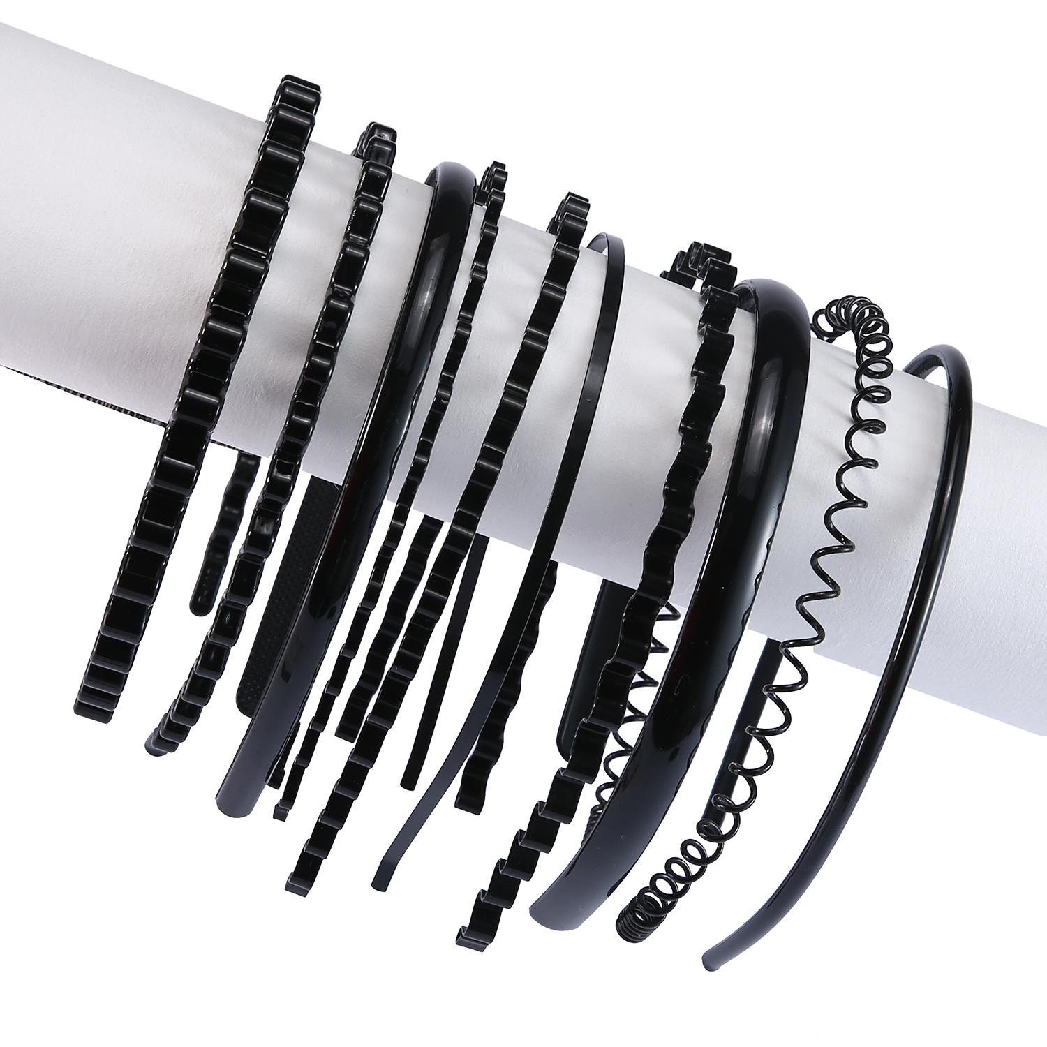 Amazon Com Jumuu 10pcs Unisex Metal Plastic Hoop Hair Band Girl