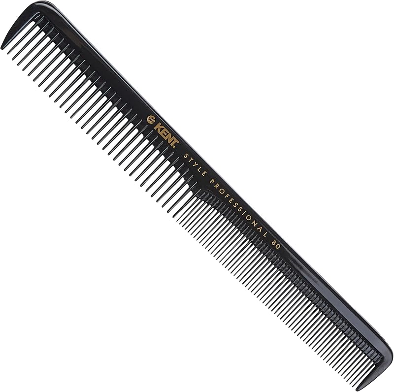 KENT Coarse Fine Deep Toothed Cutting Comb SPC80 Static Heat Resistant 180mm