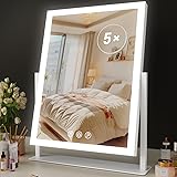 Gvnkvn Lighted Makeup Mirror, 17.2"x13.6" Hollywood