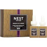 NEST New York Smart Home Fragrance Refill, Moroccan Amber | Set of 2 Smart Vials - Designed for NEST x Pura 3 and NEST x Pura 4 Diffusers - Cruelty Free, Vegan