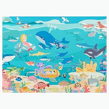 ocean world baby play mat